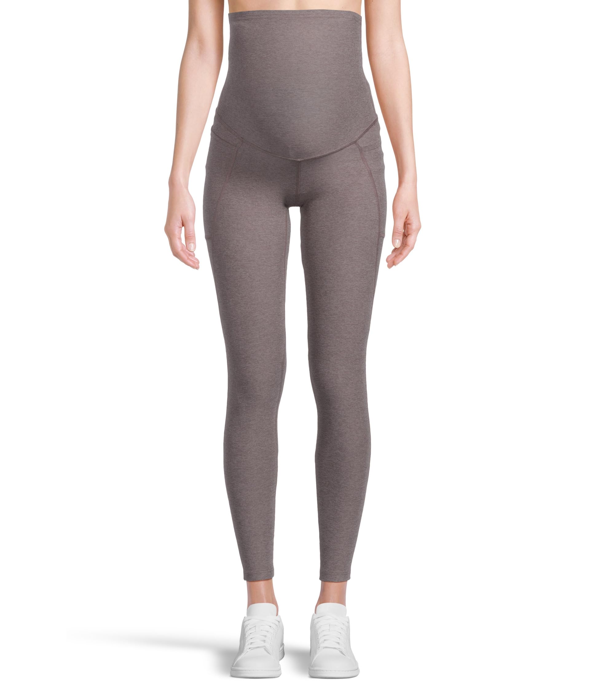 

Брюки Beyond Yoga Spacedye Love The Bump Maternity Pocket Midi Legging, Soft Umber Heather