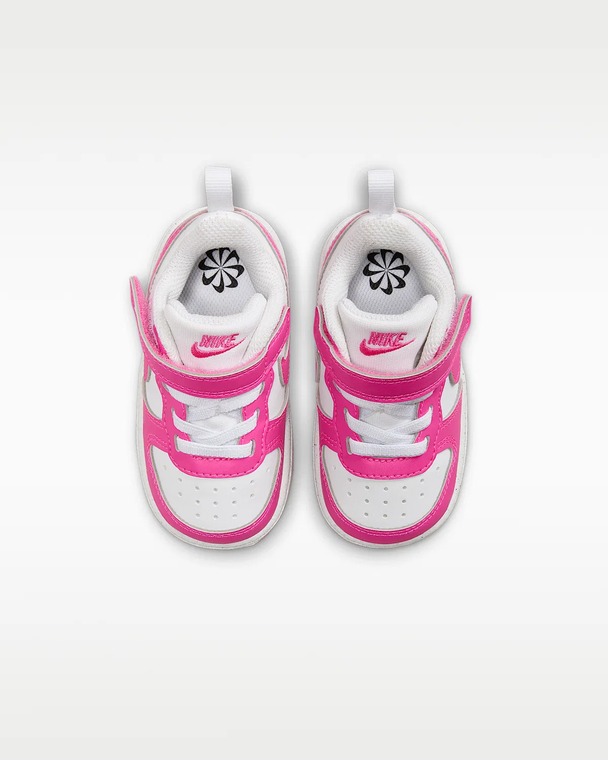 Кроссовки Nike Court Borough Low Recraft для малышей, White/Laser Fuchsia — фото 4