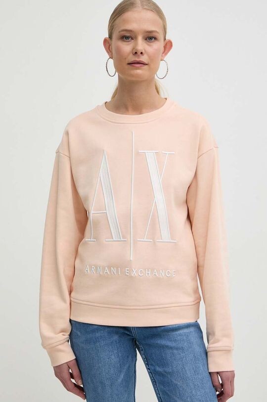 

Толстовка с капюшоном Armani Exchange, оранжевый