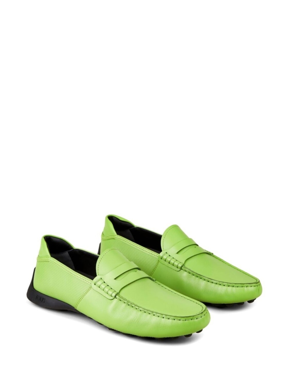 Tod's мокасины Automobili Lamborghini, зеленый