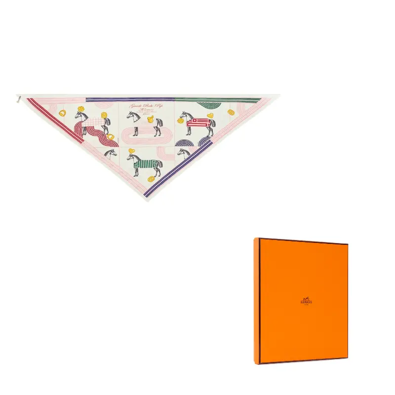 

HERMES Шёлковый платок, Multicolor