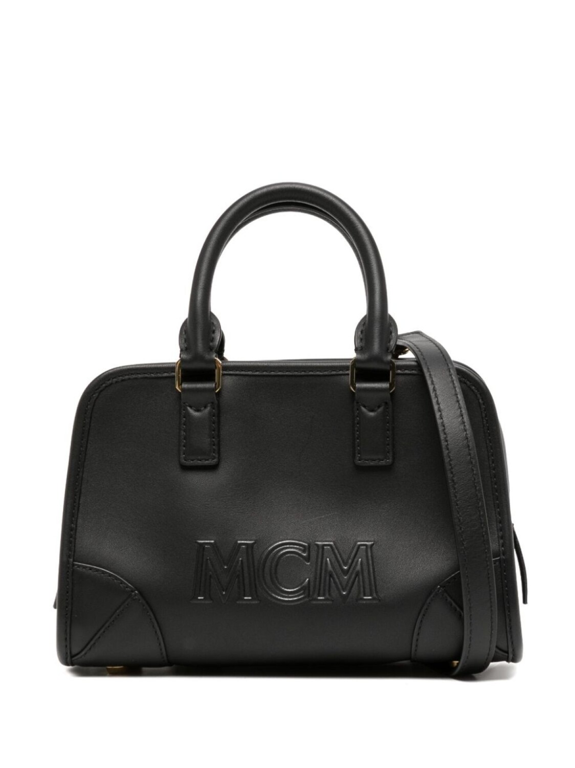 

MCM мини-сумка Aren с тисненым логотипом, черный