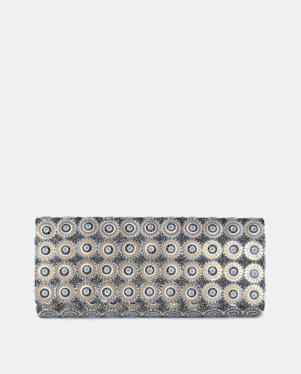 

Сумка-клатч Liv от Дипы Гурнани Deepa Gurnani, серебряный