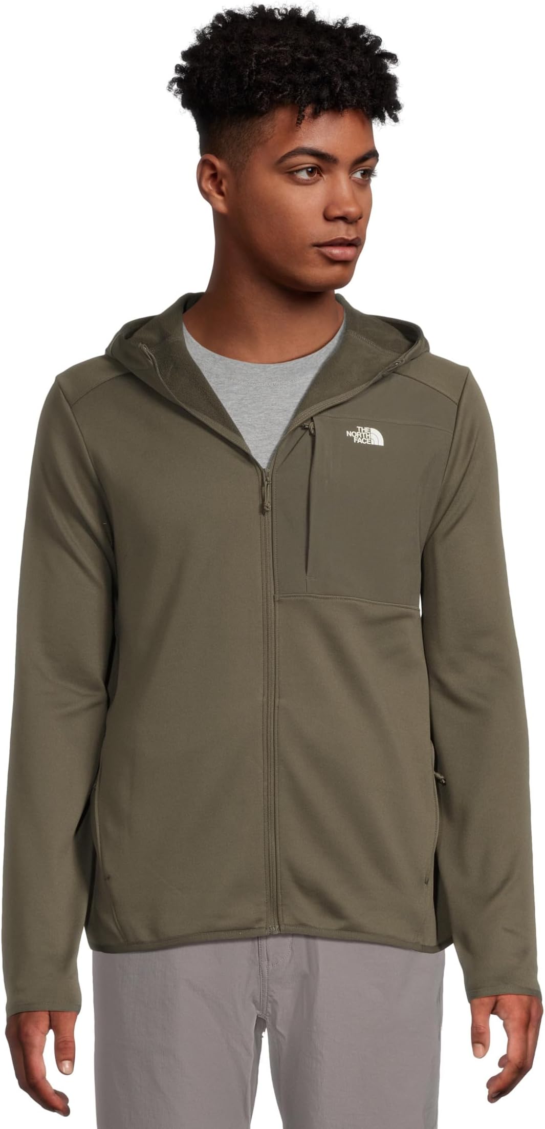 

Худи The North Face TNF Performance Fleece Full Zip Hoodie, цвет New Taupe Green
