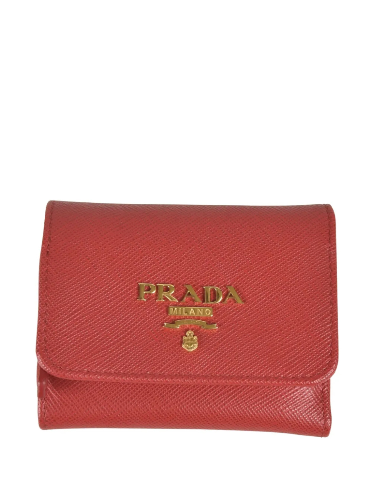 

Кошелек с логотипом Prada, красный