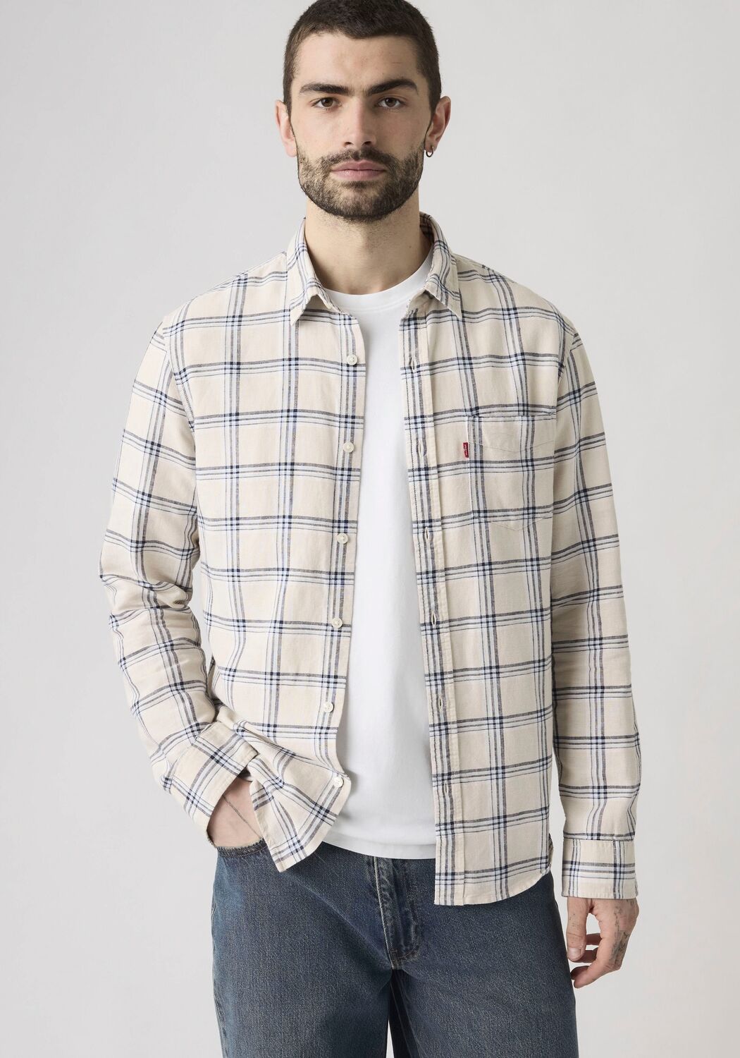 LEVI'S  Рубашка на пуговицах Regular fit 'Sunset' в бежевом цвете — фото 3