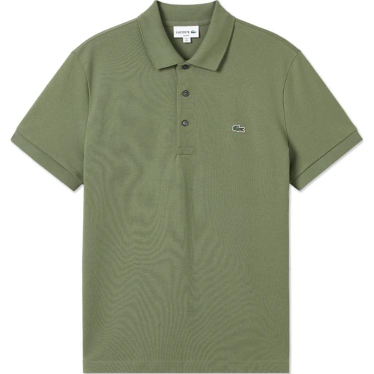 

LACOSTE SS25 Футболка-поло мужская BMY/хаки грин