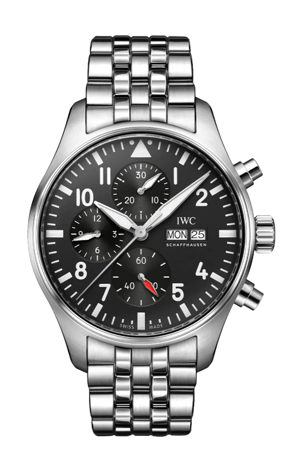 Пилотские часы-хронограф - IW378002 IWC SCHAFFHAUSEN, серебряный