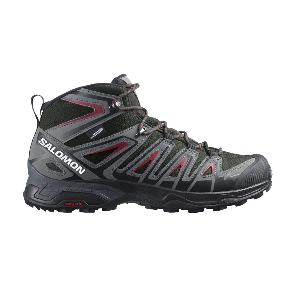 Кроссовки X Ultra Pioneer Mid CSWP Salomon, зеленый