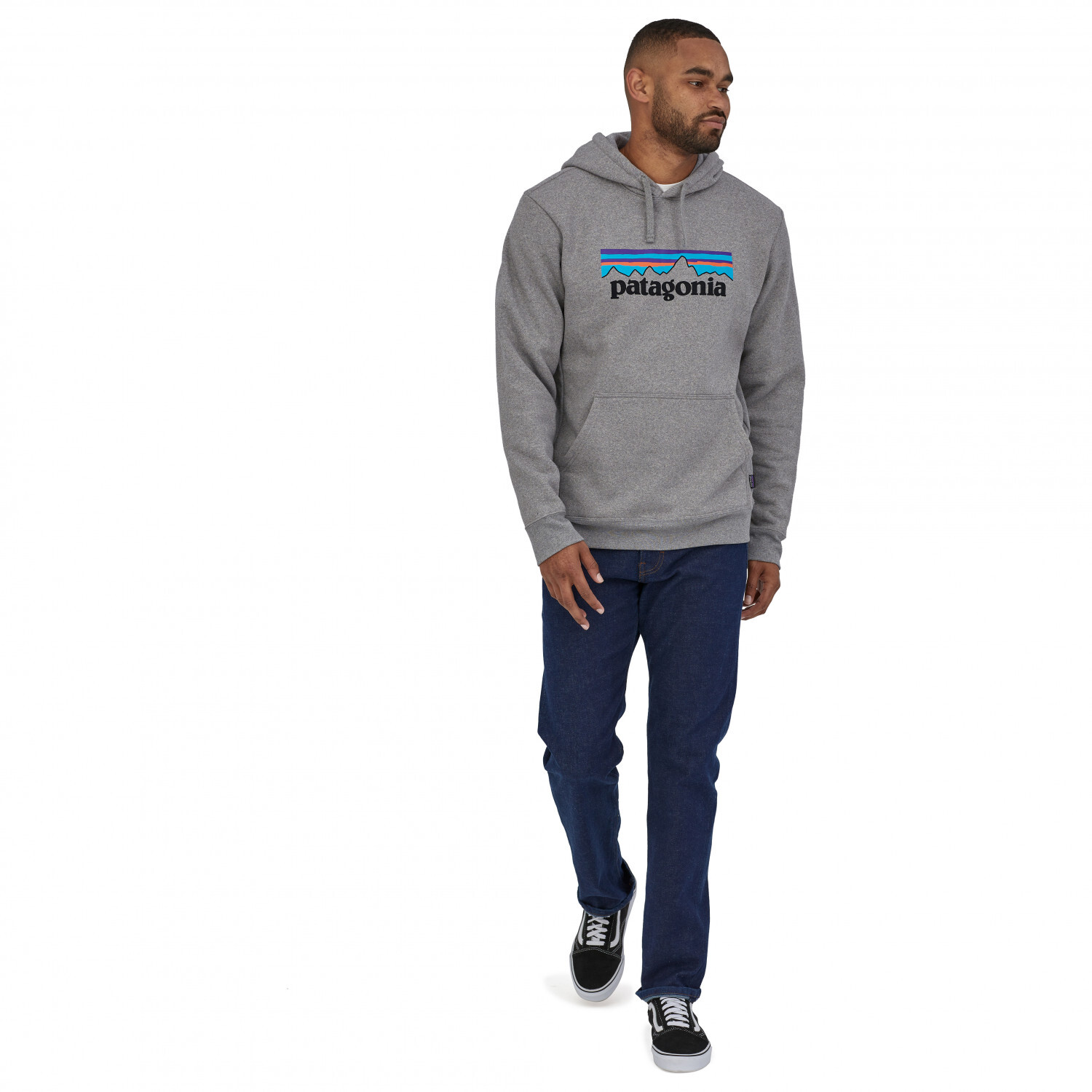 Толстовка с капюшоном Patagonia P 6 Logo Uprisal Hoody, черный — фото 2