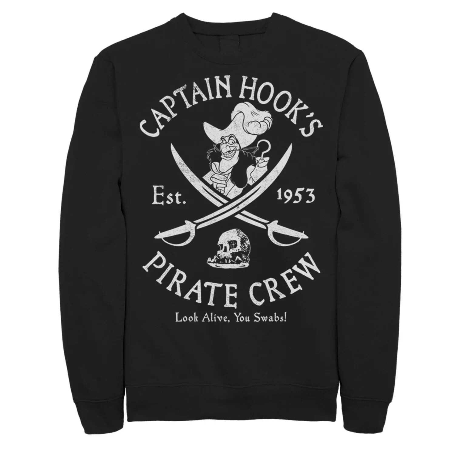 

Мужской свитшот Disney Peter Pan Captain Hooks Pirate Crew Licensed Character, Черный, Мужской свитшот Disney Peter Pan Captain Hooks Pirate Crew Licensed Character