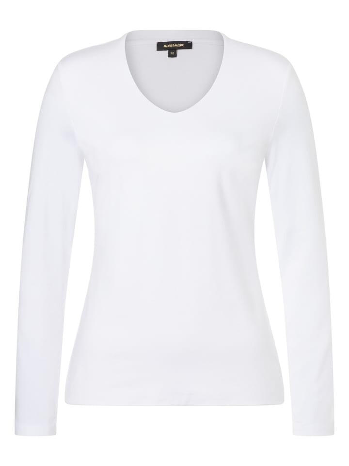 

Футболка More & More Langarmshirt, белый