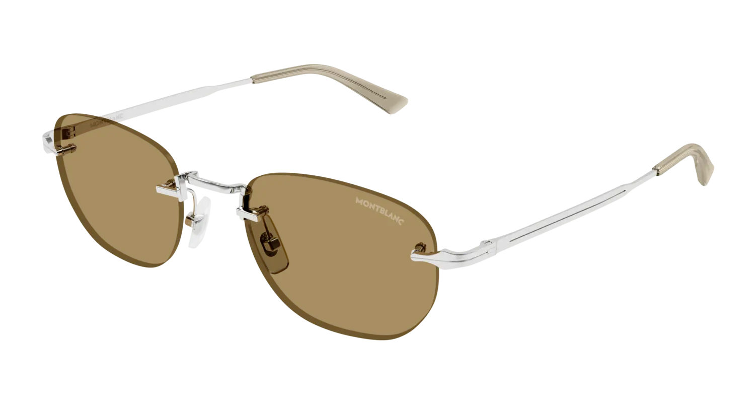 

Мужские солнцезащитные очки MB0303S MONTBLANC, серебряный