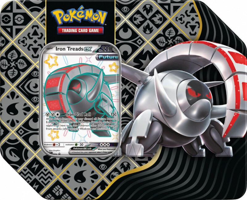 

Tcg Pokemon, карты Paldean Fates Tin Iron Treads