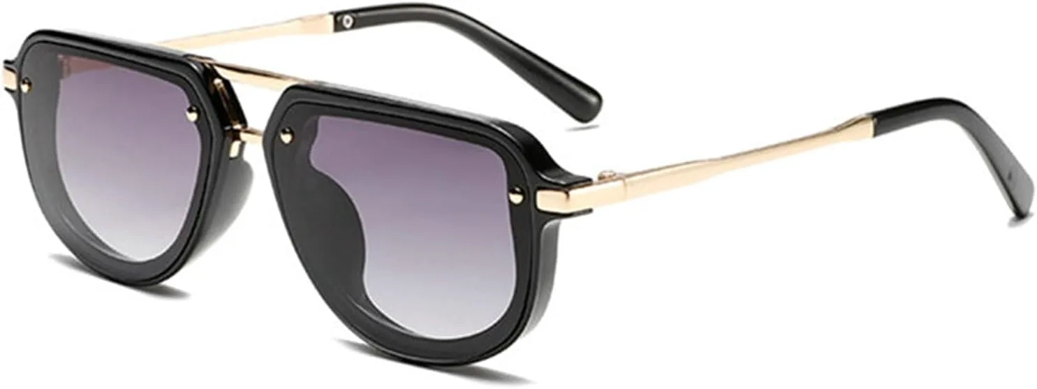 

Женские солнцезащитные очки-пилот с двойной перемычкой, модные градиентные солнцезащитные очки UV400. Мужские модные зеленые овальные солнцезащитные очки helena, C1