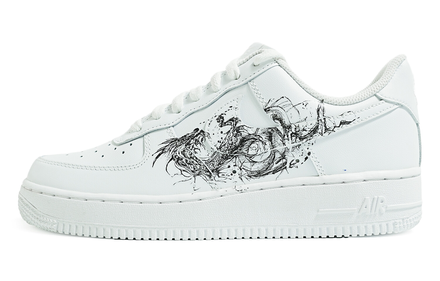

Кроссовки Nike Air Force 1 Skateboard Shoes Men Low-Top White Black, Белый, Кроссовки Nike Air Force 1 Skateboard Shoes Men Low-Top White Black