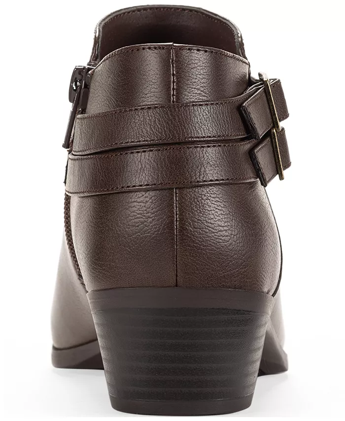 Женские ботильоны Willaa Belt Block на каблуке Style & Co, коричневый — фото 3