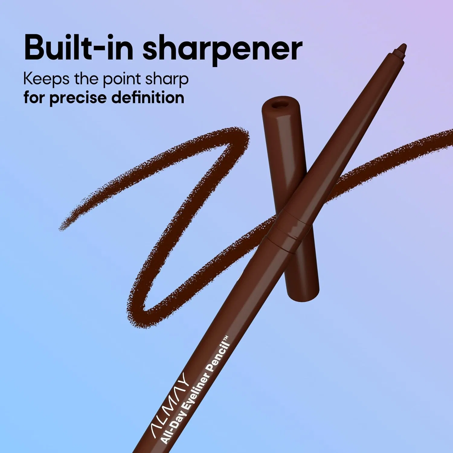 Подводка для глаз Almay Waterproof Eyeliner Pencil, Brown Topaz, 1 шт — фото 3