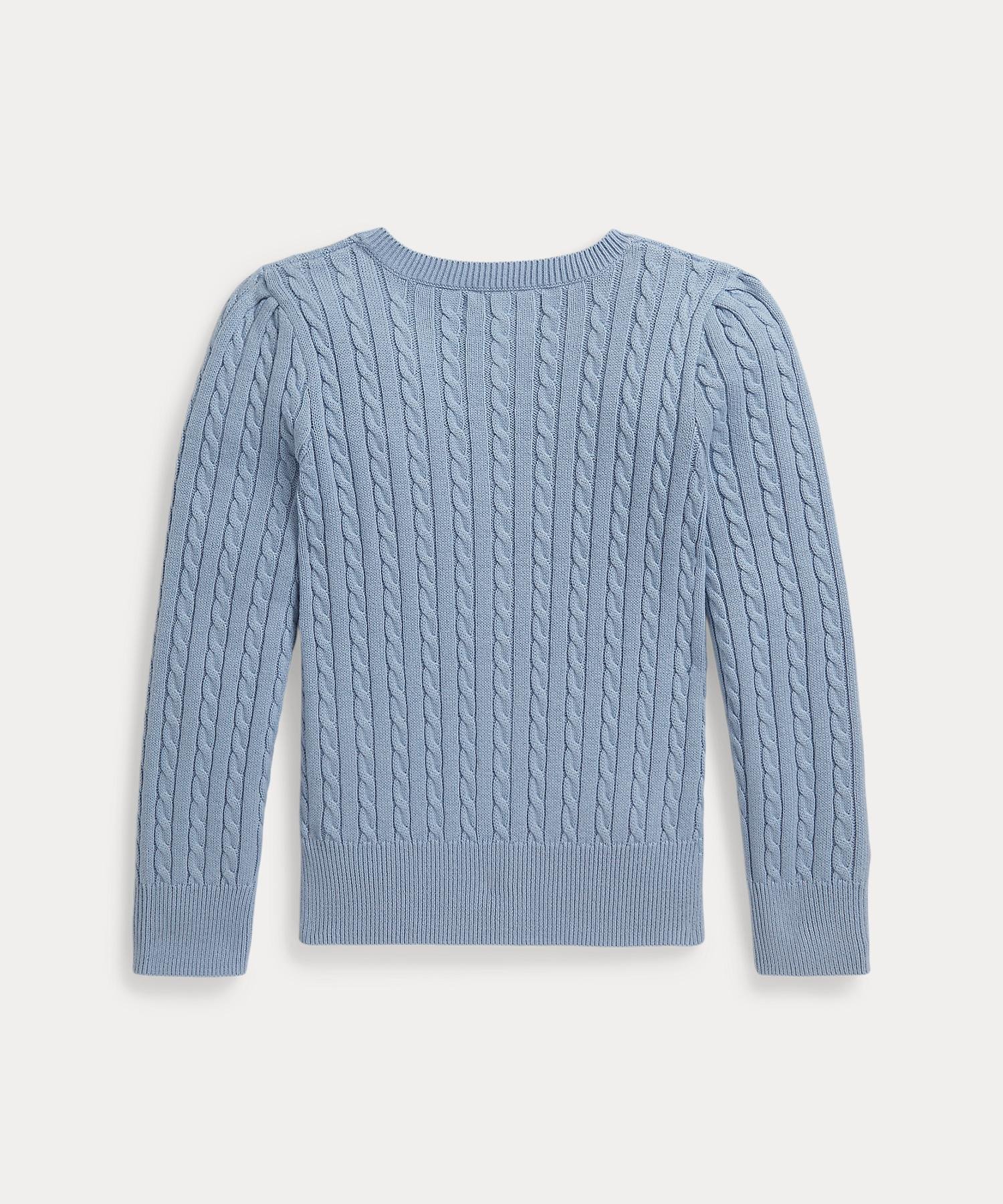 (Девочки, 2-6 лет) Мини-кардиган из хлопка с косами Polo Ralph Lauren, 400 Blue
