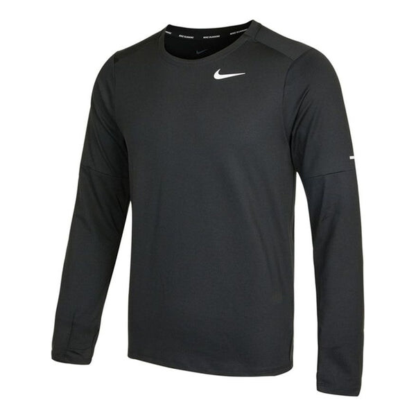 

Футболка Men's Nike Reflective Logo Training Sports Running Long Sleeves Black T-Shirt, черный