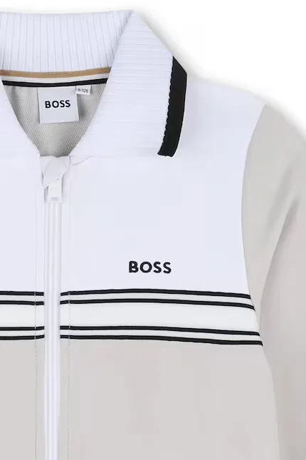 Куртка детская на молнии BOSS, бежевый — фото 4