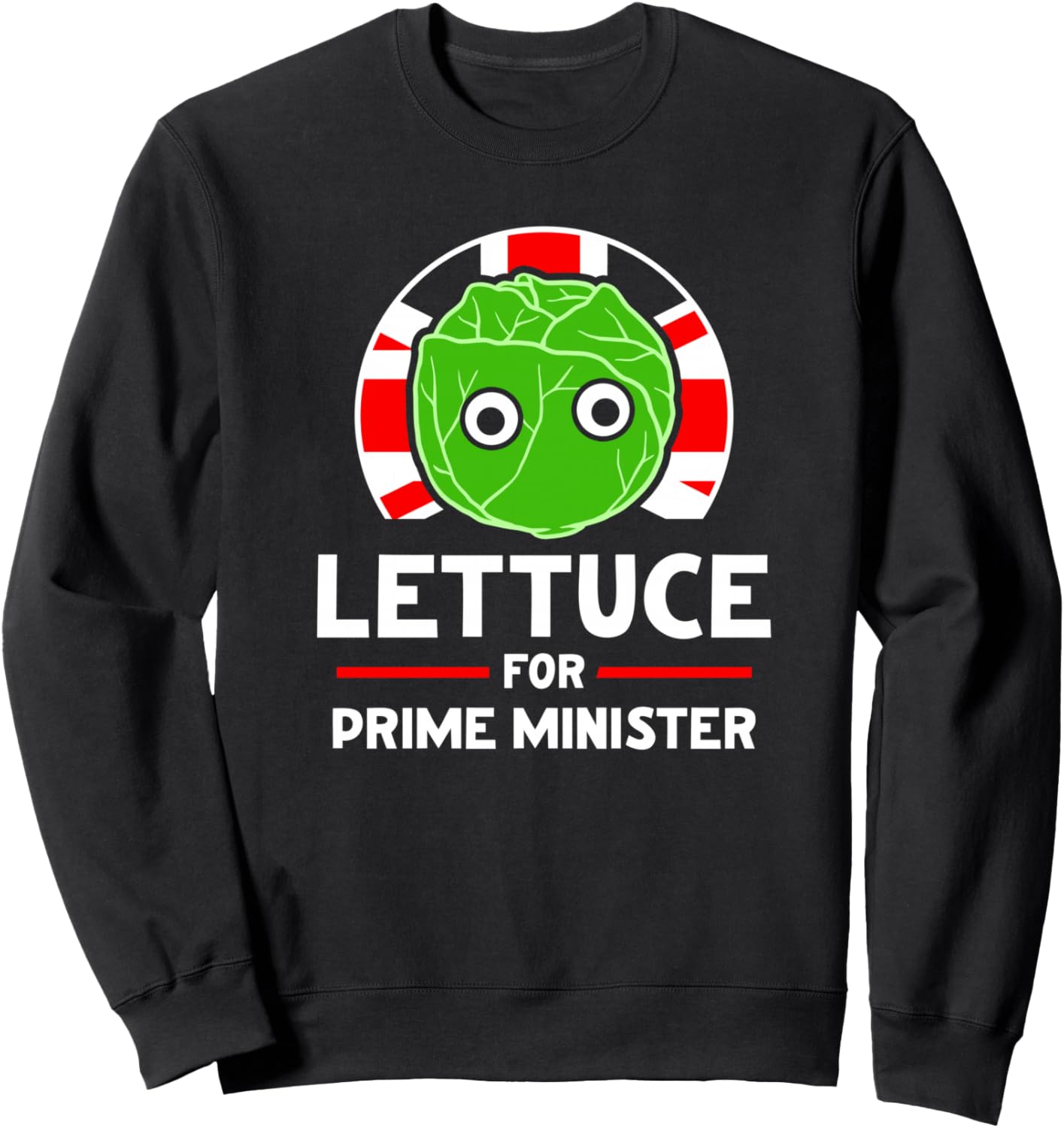 

Толстовка с изображением британского премьер-министра Лизтры, черная Lettuce For Prime Minister, Черный, Толстовка с изображением британского премьер-министра Лизтры, черная Lettuce For Prime Minister