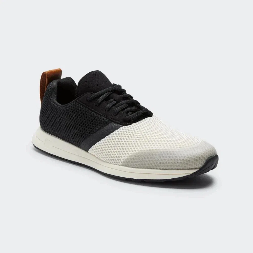 Мужские кроссовки для бега York Athletics Mfg The Henry Sneaker, цвет слоновая кость, черный, ZAP2297 — фото 2