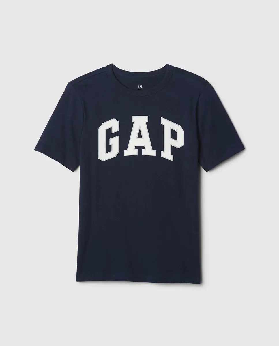 

Футболка для мальчика с круглым вырезом и коротким рукавом Gap, тёмно-синий