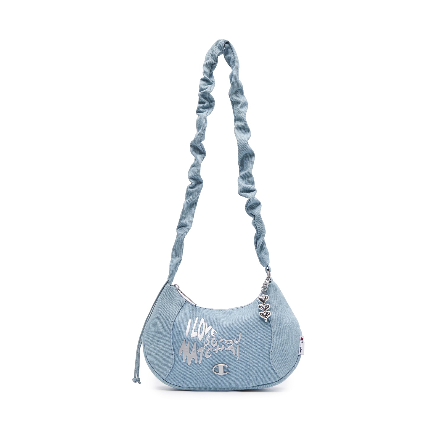 

Champion Рюкзак из ткани, плечевая сумка, средний размер, унисекс, светло-голубой деним/вымытый розовый