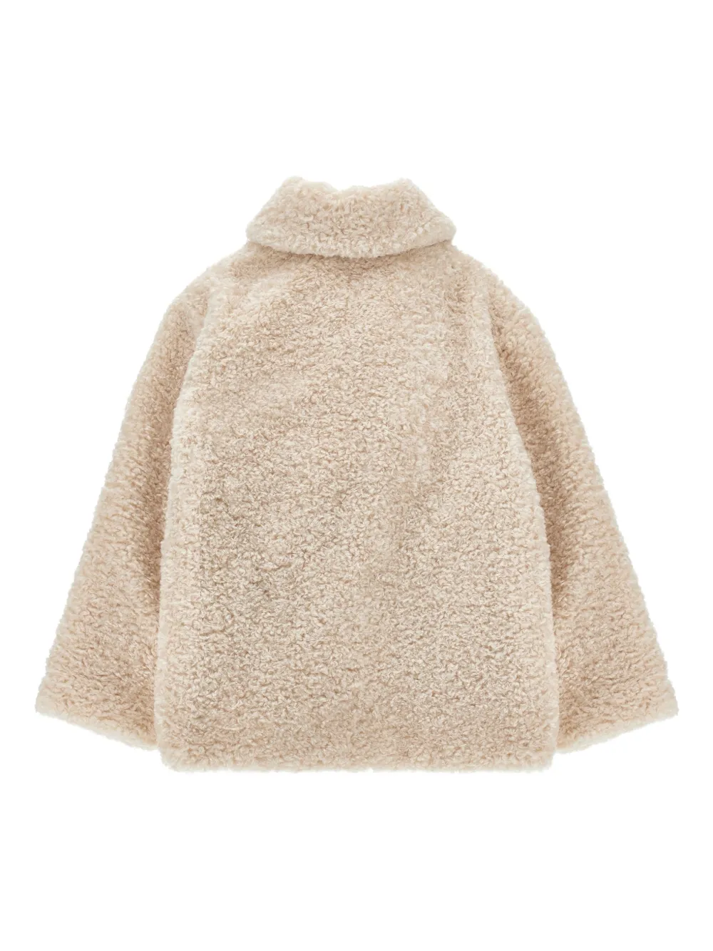 Двубортное пальто Тедди Philosophy Di Lorenzo Serafini Kids, нейтральный — фото 2