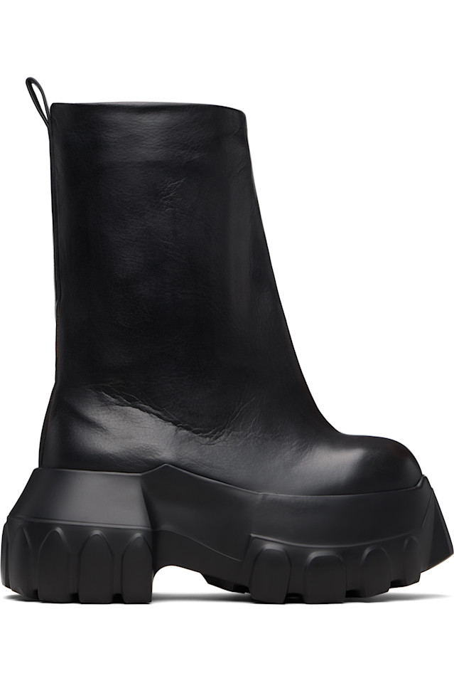 

Расширенные виски, огромные тракторные ботинки Rick Owens, черный