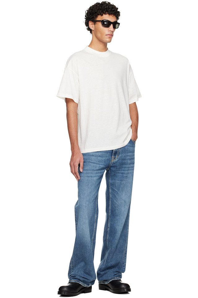 Fear Of God Essentials Праздничная вышитая базовая футболка Off-White — фото 4