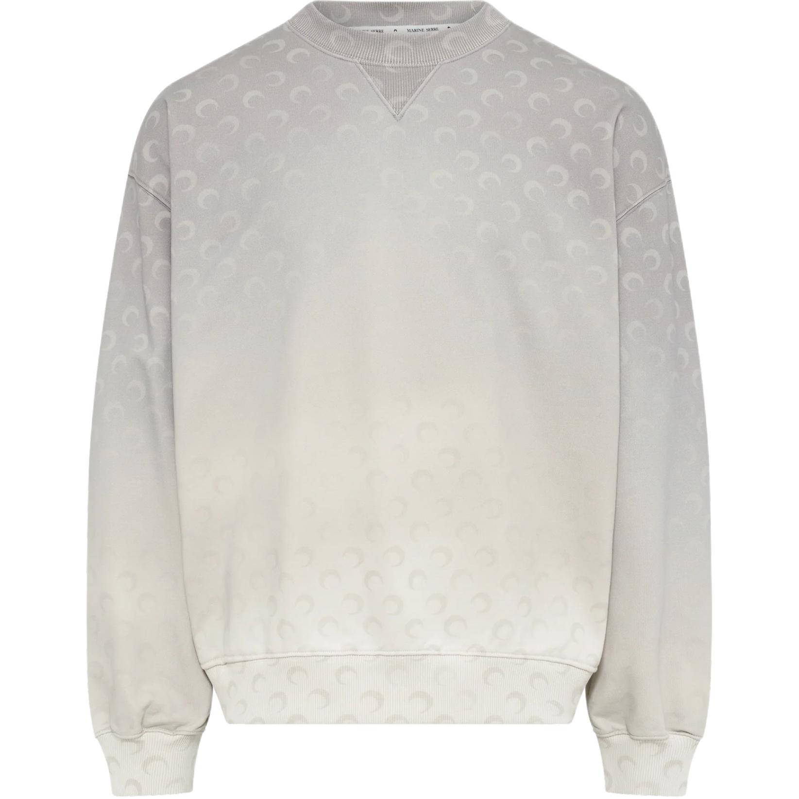 

Свитшот с лунным логотипом Moon logo Marine Serre, серый