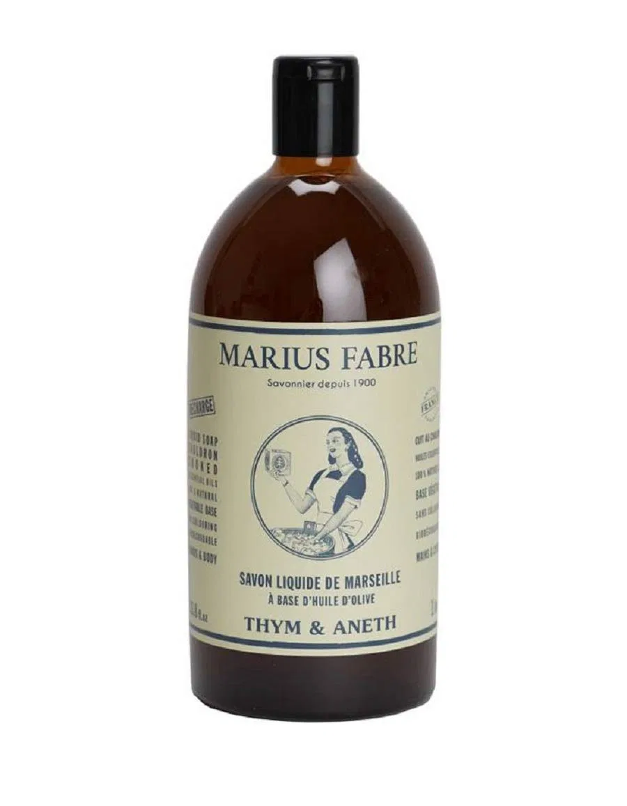 Жидкое мыло Savon de Marseille с оливковым маслом и эфирными маслами, 1000 мл Marius Fabre