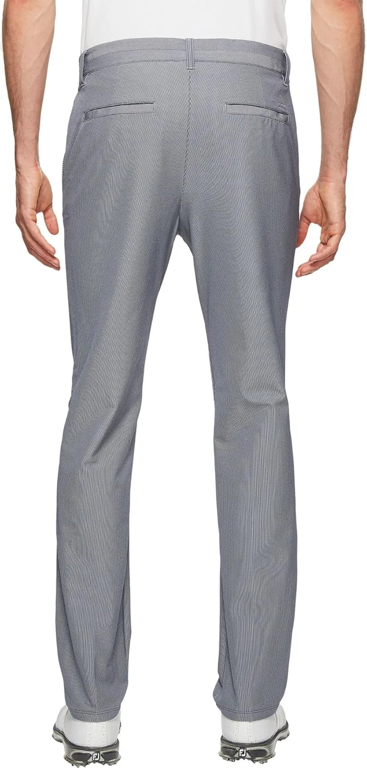 Брюки Adidas Golf Men's Ultimate 365 Twill Pinstripe, темно-синий — фото 3
