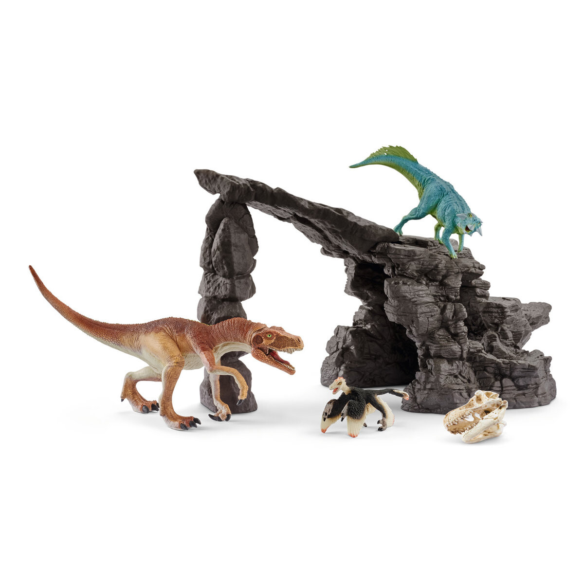 

Schleich, статуэтка, набор "Динозавры + пещера", 41461