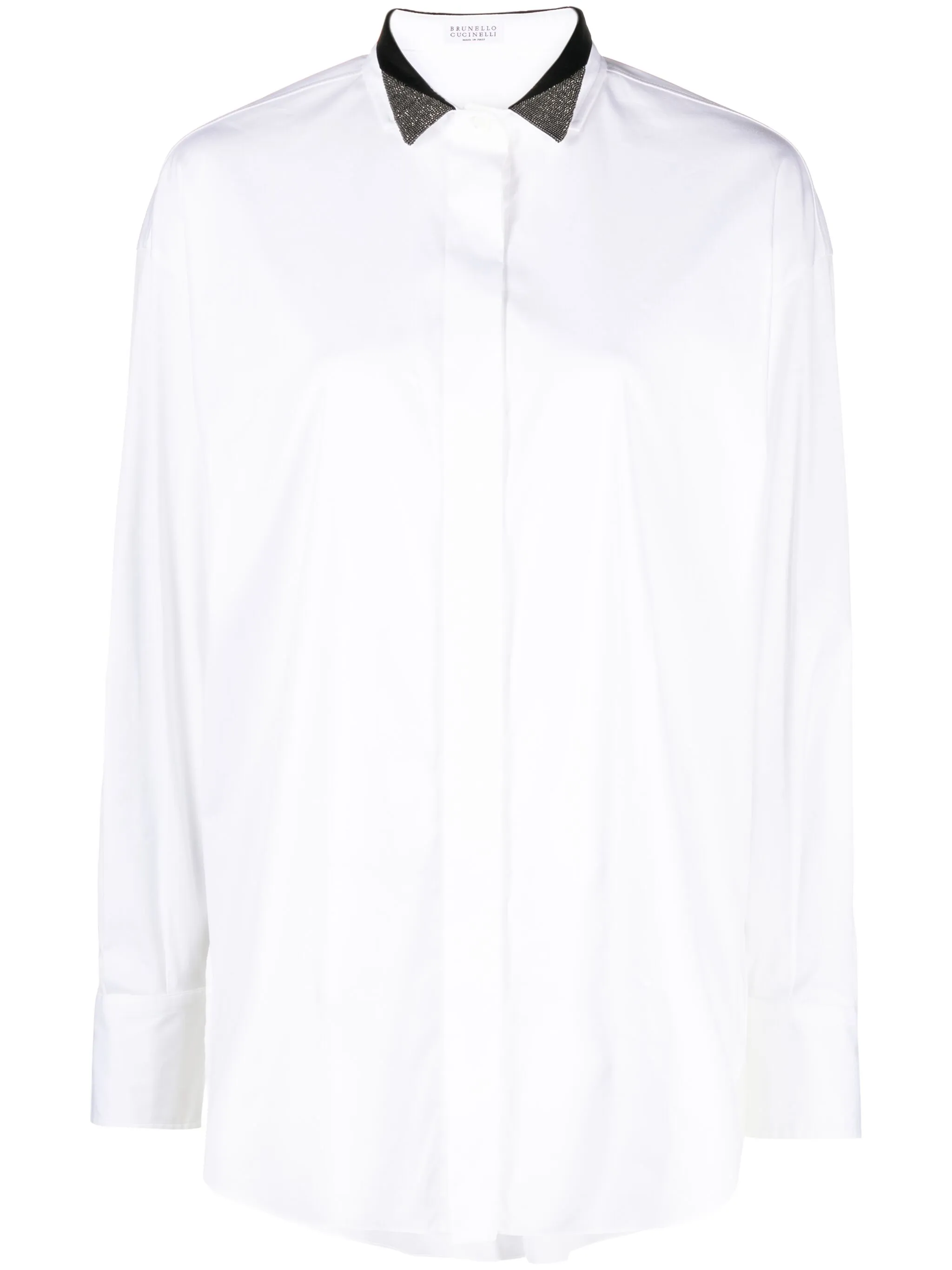

Рубашка с декором Monili Brunello Cucinelli, белый