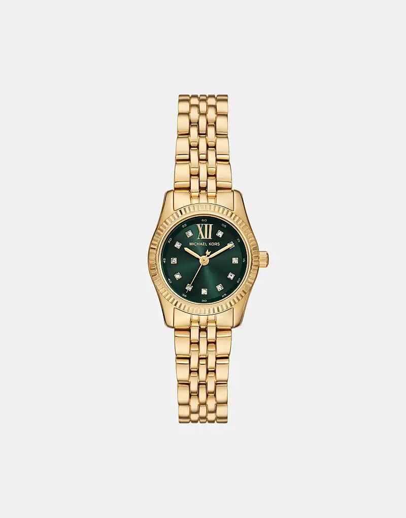 

Женские часы Michael Kors Lexington с тремя стрелками, из нержавеющей стали золотистого оттенка — ЗОЛОТО