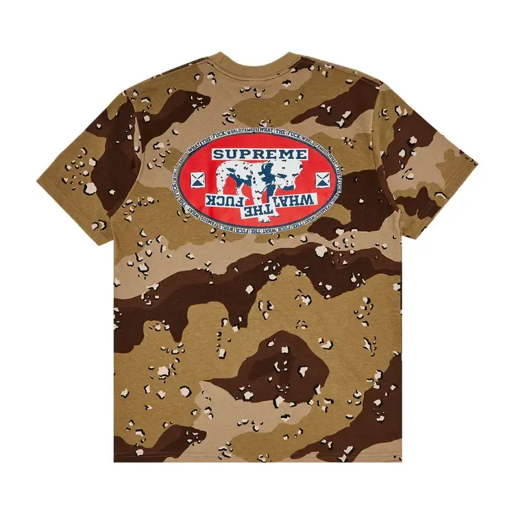 Футболка Supreme Dalmatian Tee 'Chocolate Chip Camo', коричневый — фото 2