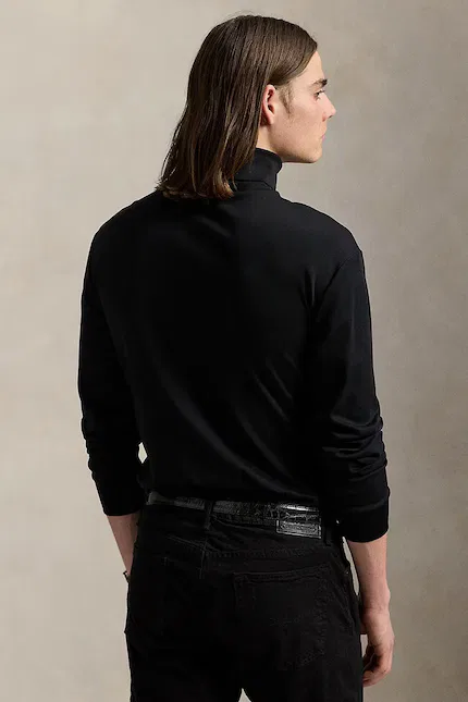 Лонгслив с длинным рукавом Polo Ralph Lauren, черный — фото 2