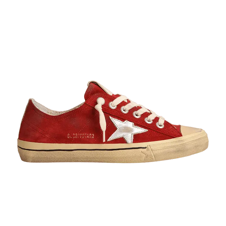 Кроссовки Golden Goose Wmns V-Star LTD Dark Red, красный