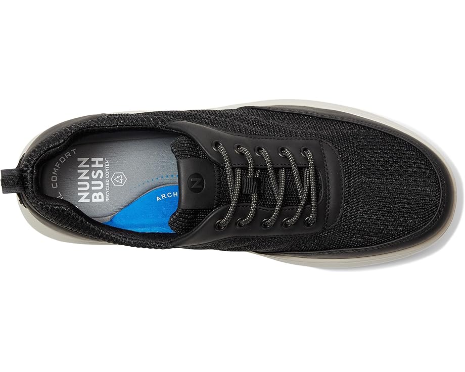 Кроссовки Nunn Bush Ponte Knit Moc Toe Sneakers Hybrid Oxford Casual Lightweight Athletic Style Lace Up, черный — фото 2