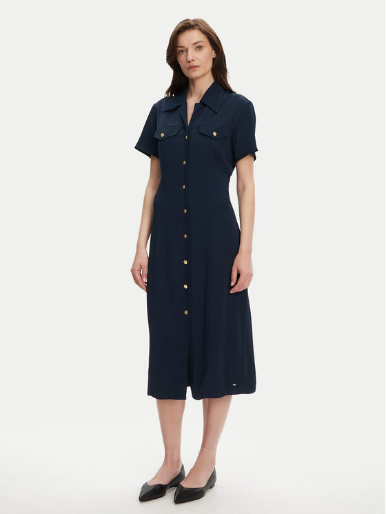

Платье-Рубашка стандартный крой WW0WW45802 Tommy Hilfiger, синий