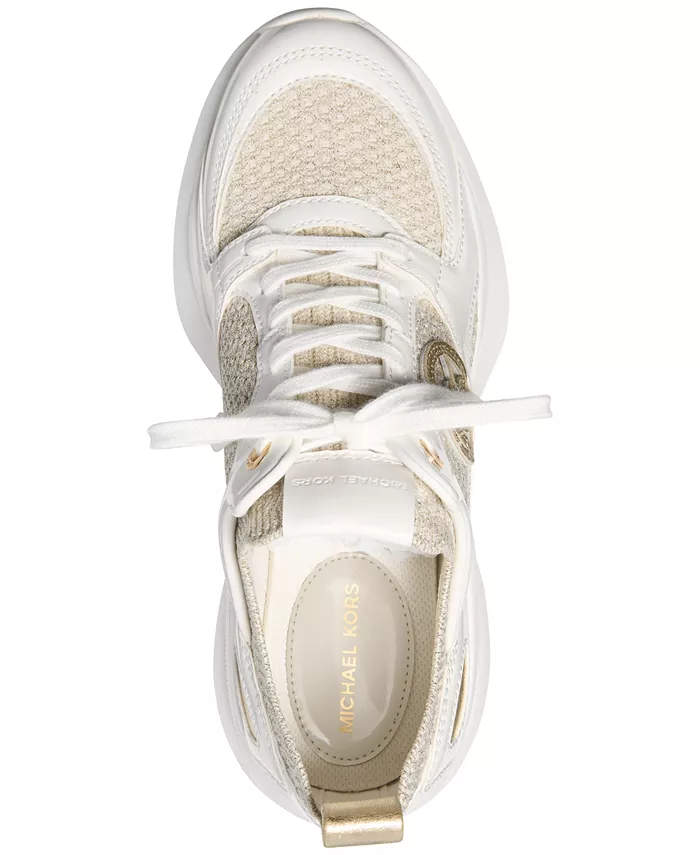 Кроссовки Zuma Knit Trainer Michael Kors, золотой — фото 4