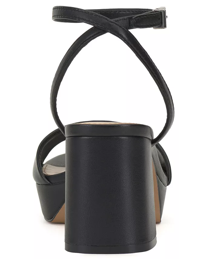 Платформенные блочные босоножки на каблуке Pendry Vince Camuto, черный — фото 3
