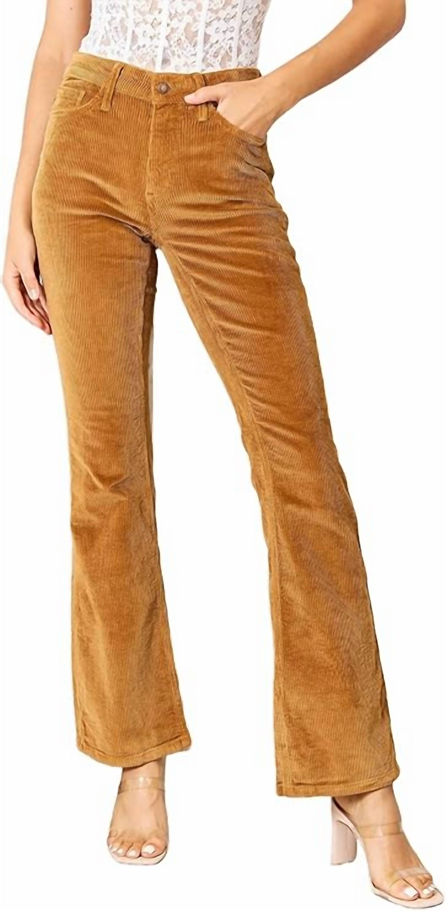

Брюки Bootcut Corduroy цвета Camel Judy Blue