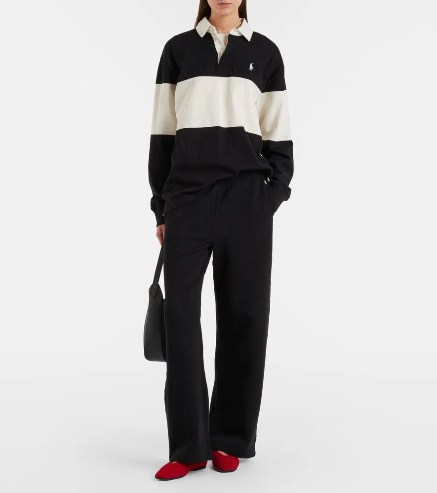 Хлопковые спортивные штаны Polo Ralph Lauren, черный — фото 2