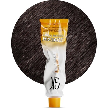

GK HAIR Global Keratin Профессиональная крем-краска для волос в тюбике 3,4 жидких унции 100 мл Питательные и очищающие краски для укладки Высокоэффективный стойкий полуперманентный натуральный тонер Краска Янтарный 6,93 Карамельный