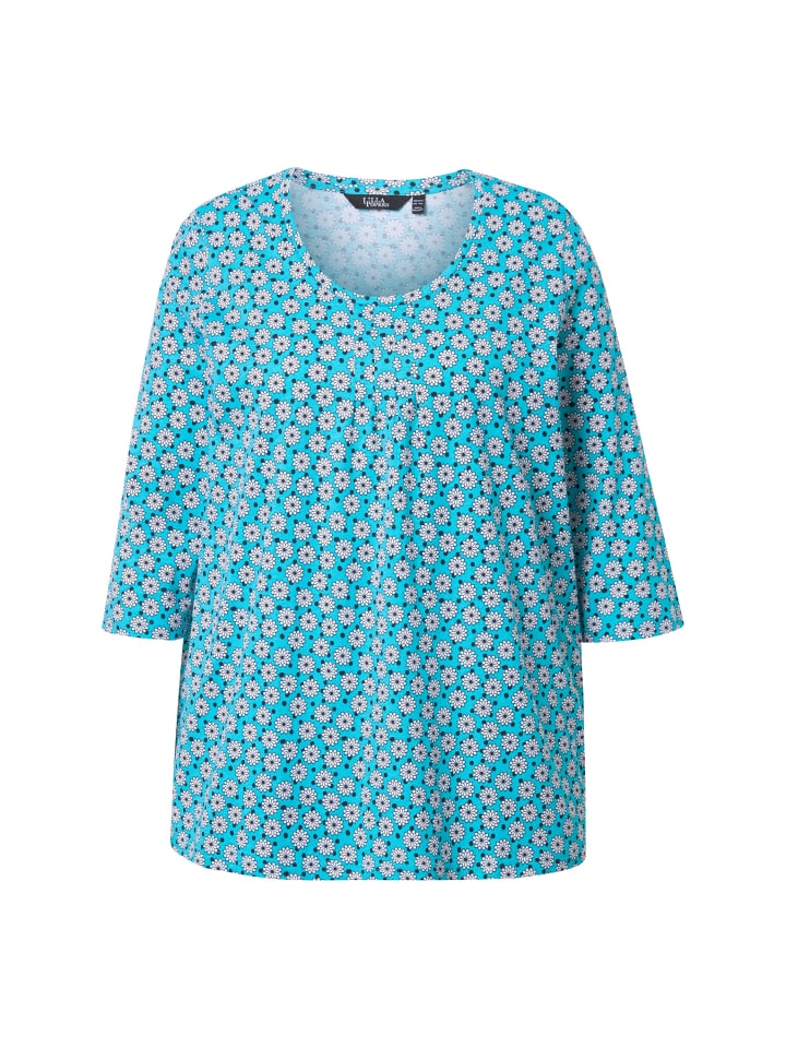 

Футболка Ulla Popken, цвет tiefes aqua