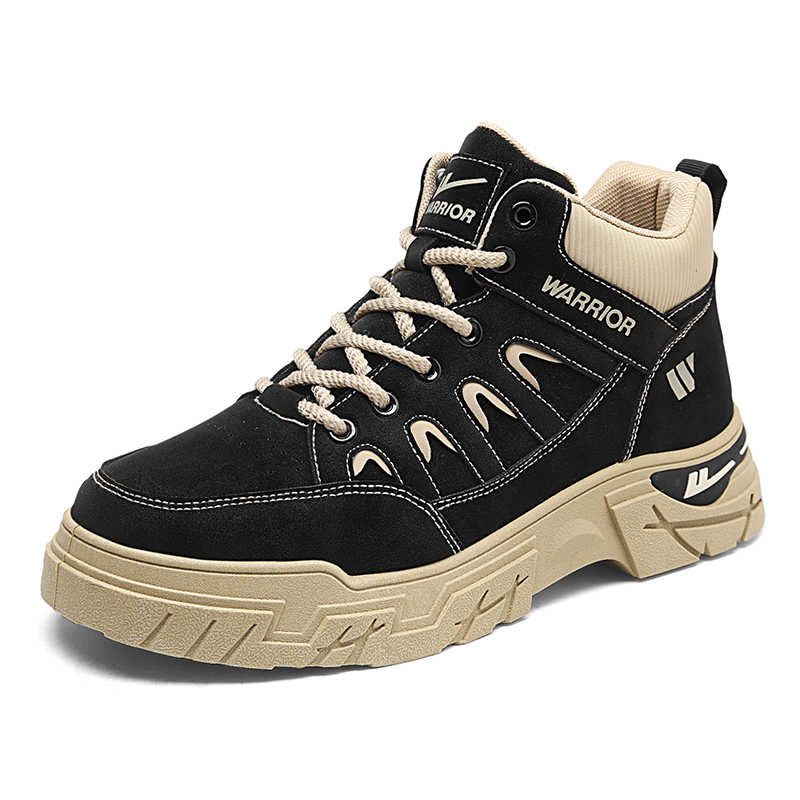 WARRIOR Ботинки Martin мужские Black Khaki/Earth Yellow Black/Brown Khaki — фото 4